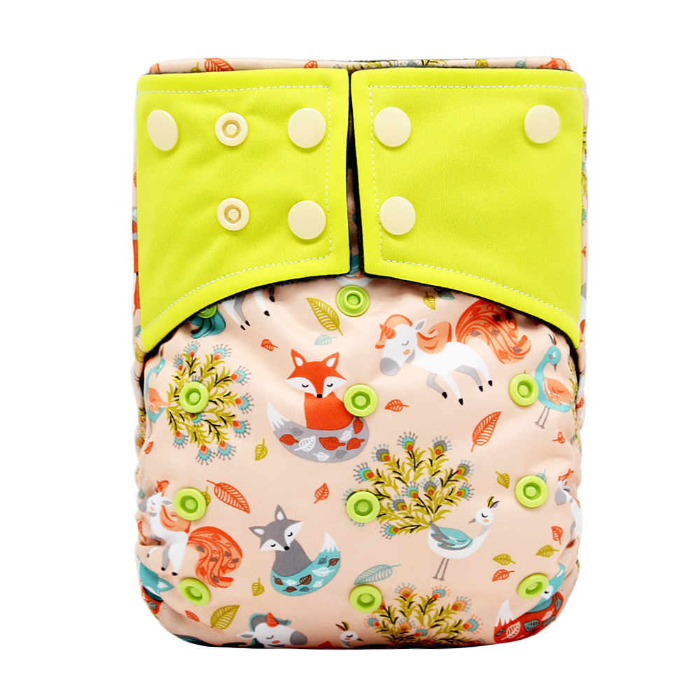 Baby washable leak-proof bamboo charcoal pocket cloth diapers — foto 9