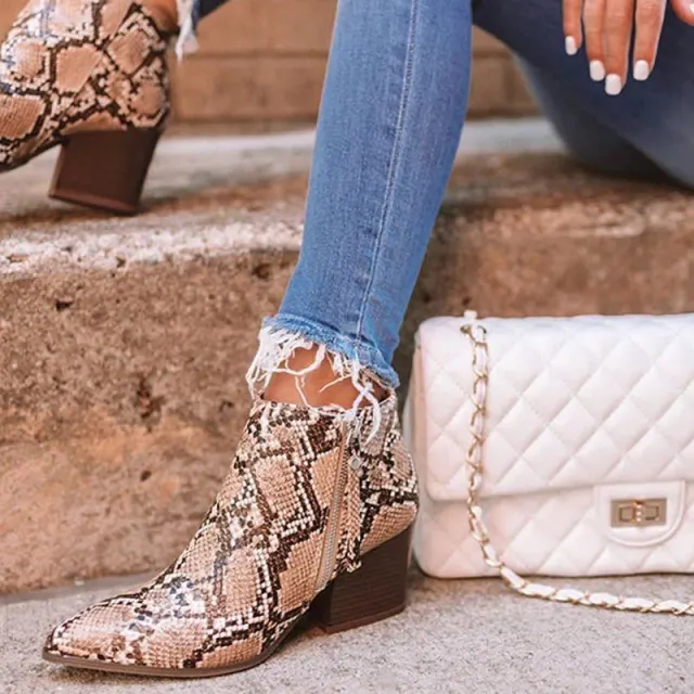 Explosive high heeled thick heeled Martin boots women Serpentine 42 - Shop at LoveMi