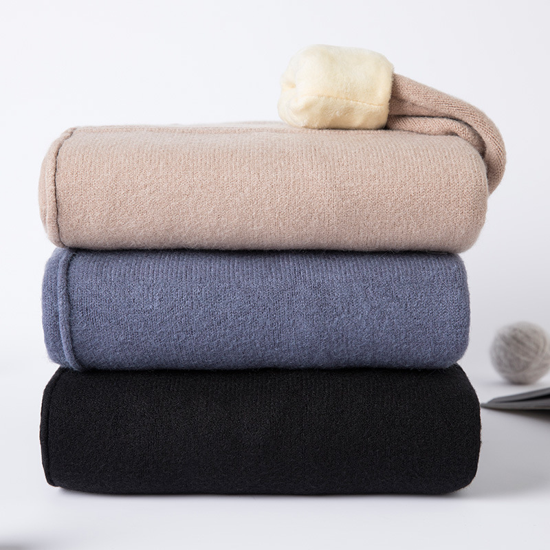 Thick plus fleece sweater crew neck