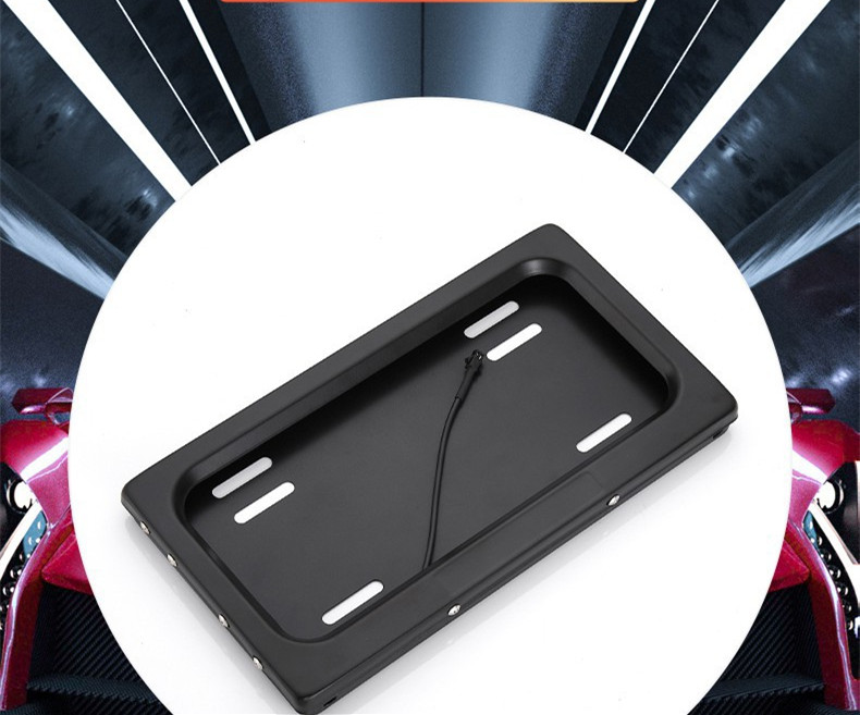 Car Frame Roller Shutter Modified License Plate Holder