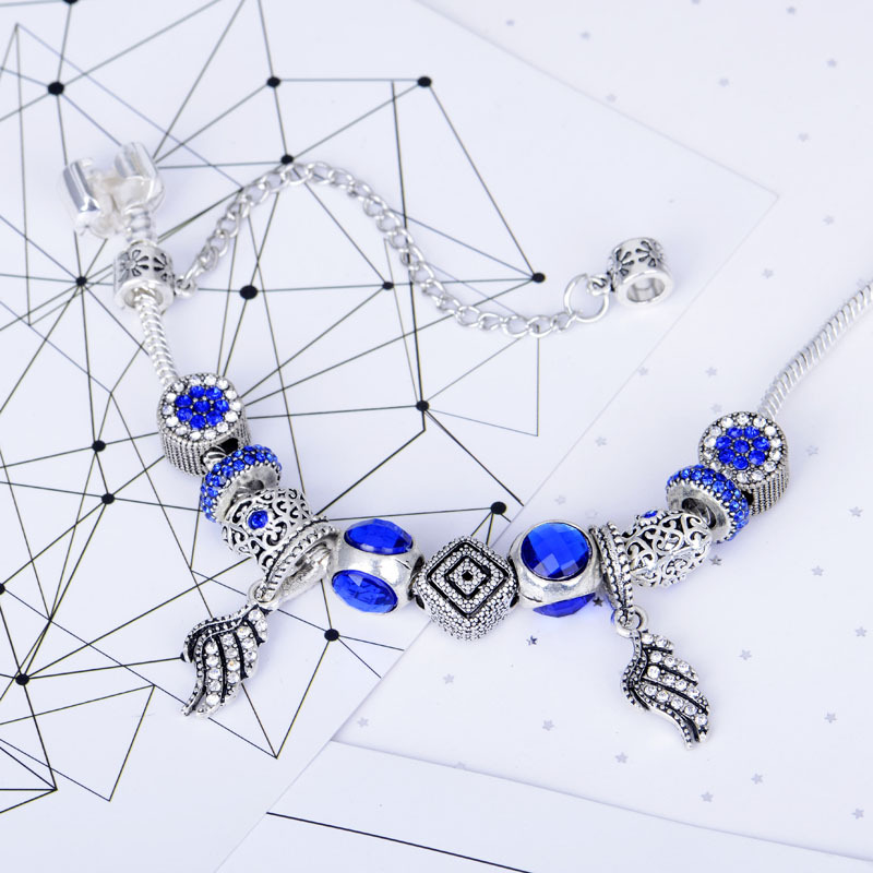 Deep Blue Cat Eyeball Bracelet