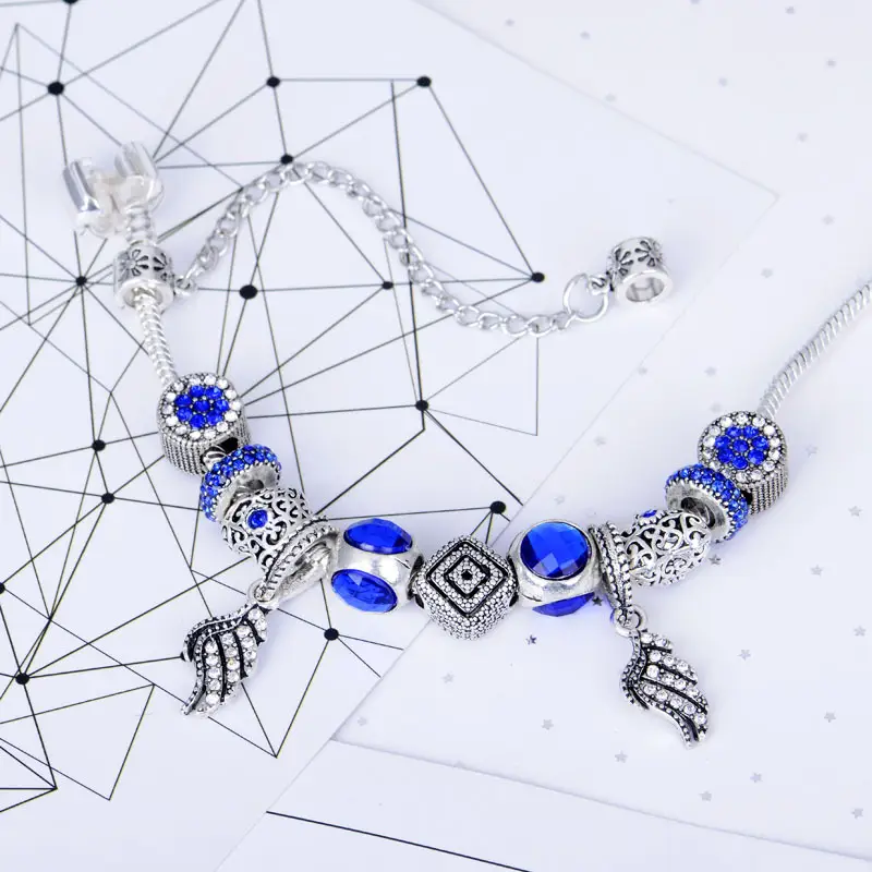 Deep Blue Cat Eyeball Bracelet