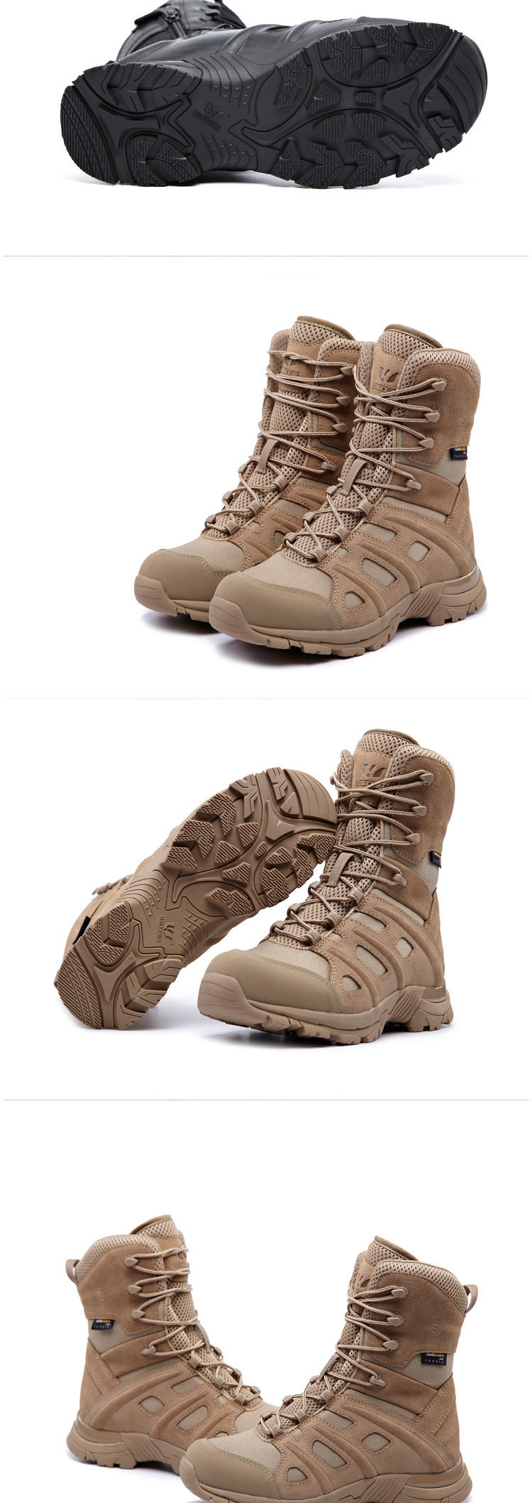 Fashion Trend Shock Absorption Non-Slip High-Top Tactical Boots
