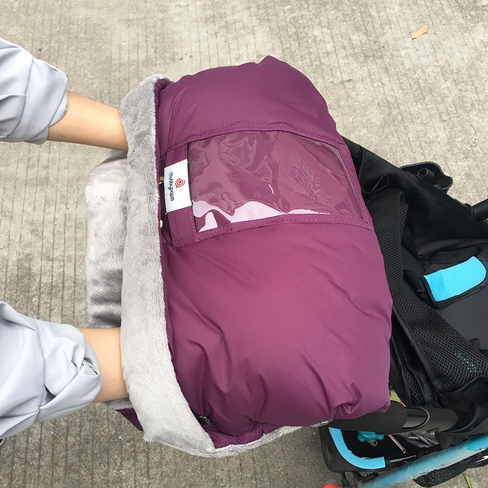 Baby Stroller Warm Gloves with Cell Phone Pocket