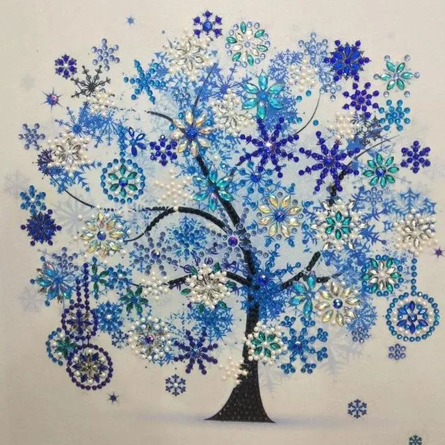 With pearls flowers tree diamond painting 30X30Cm - Shop at LoveMi