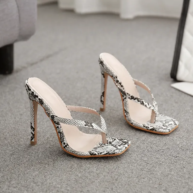 Square head high heel sandals and slippers Serpentine 38 - Shop at LoveMi