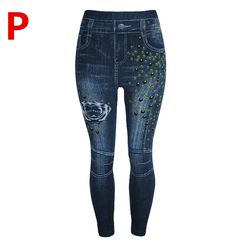Cropped cotton high-rise cropped pants - P Style-L