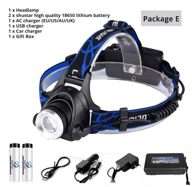 USB Charging Built-in Smart Sensor Head-mounted Outdoor Fishing Headlight - Image 7