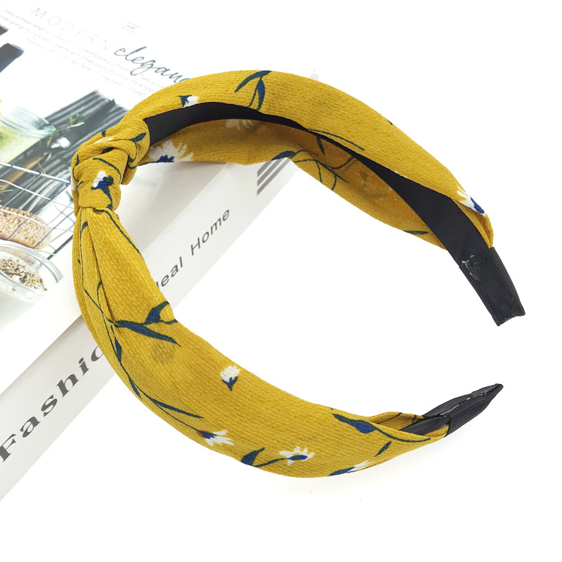 Trendy Headband Women's Fabric Printed Hair Accessories Ginger - Shop at LoveMi