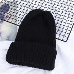 Ladies Korean Autumn And Winter Seahorse Hat - Black - View 1