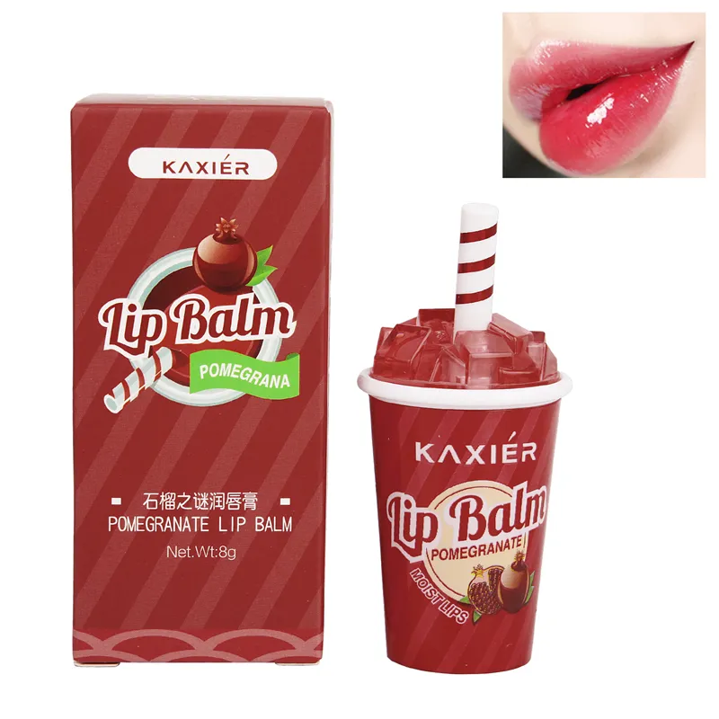 New drink bottle lip balm - Pomegranate