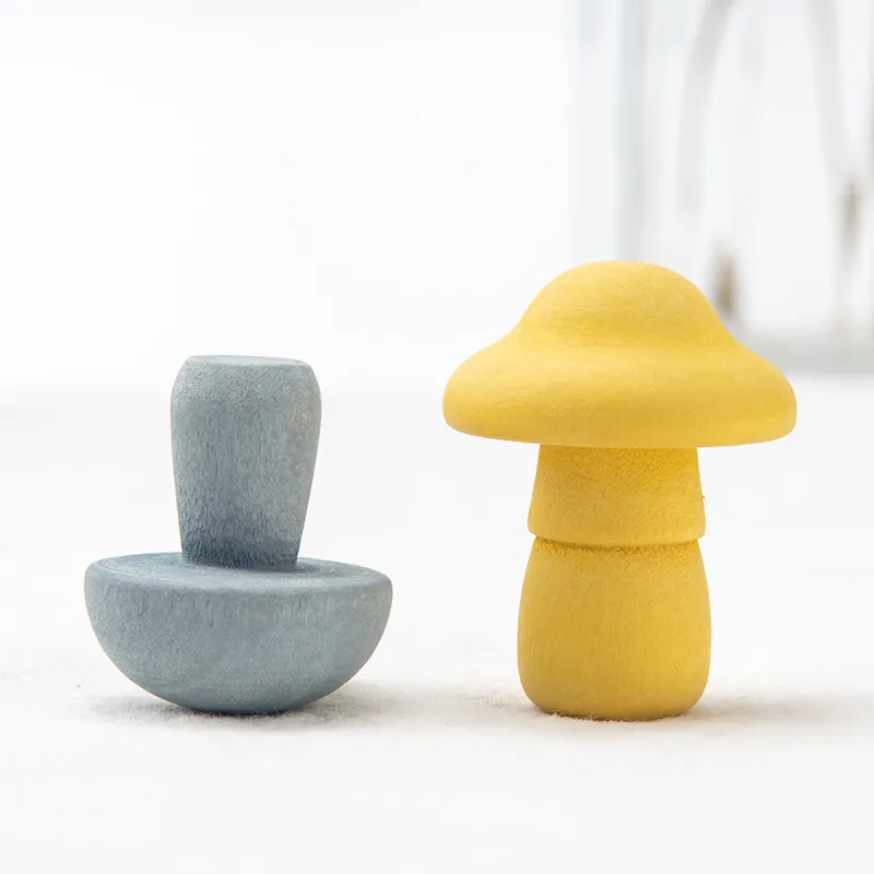 Simulation Mushroom Picking Game Wooden Toys – image 2