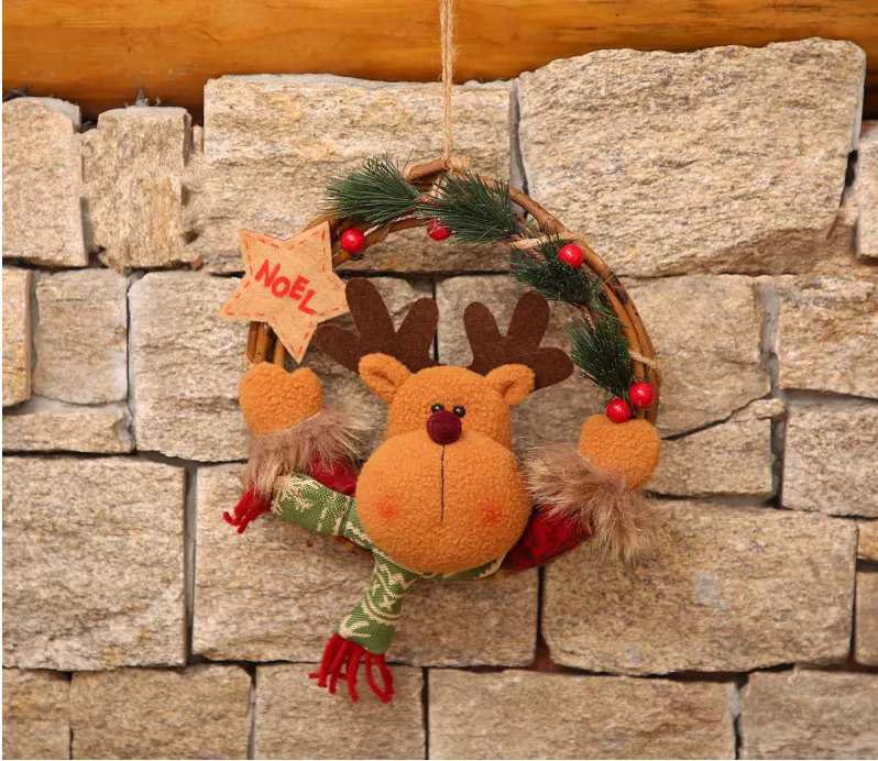 Garland christmas decoration scene arrangement - B Style
