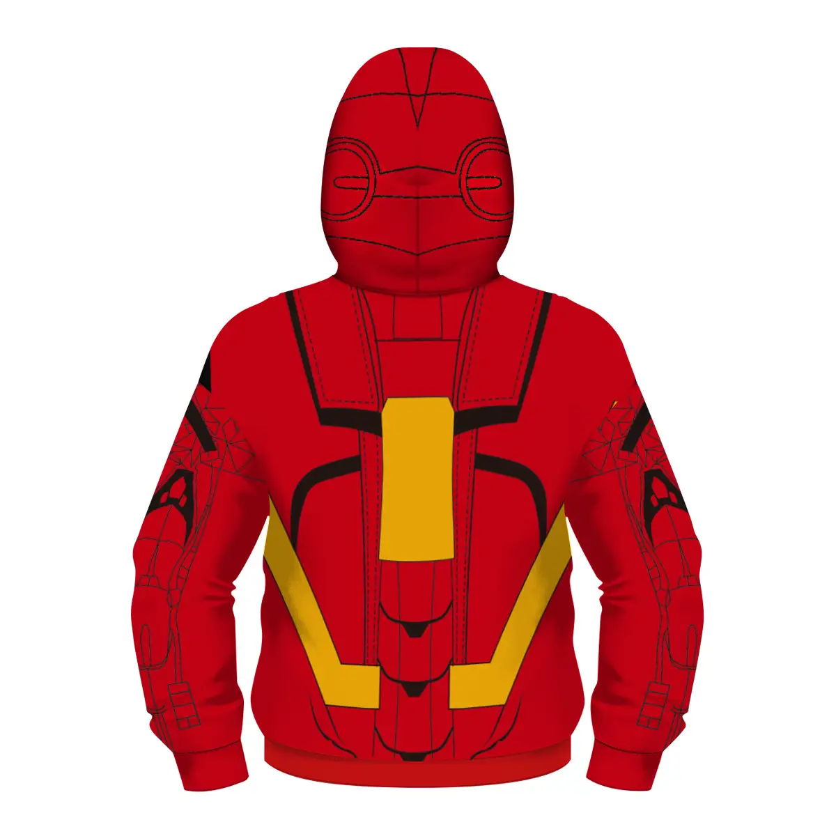 Zip Long Sleeve Hooded Sweatshirt