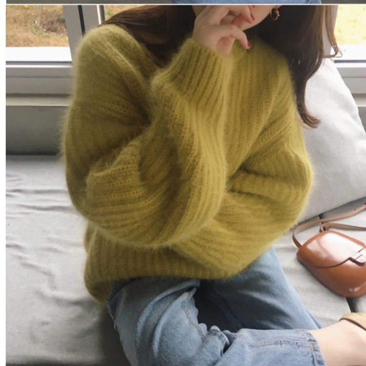 Lazy style loose-wear outer pullover women