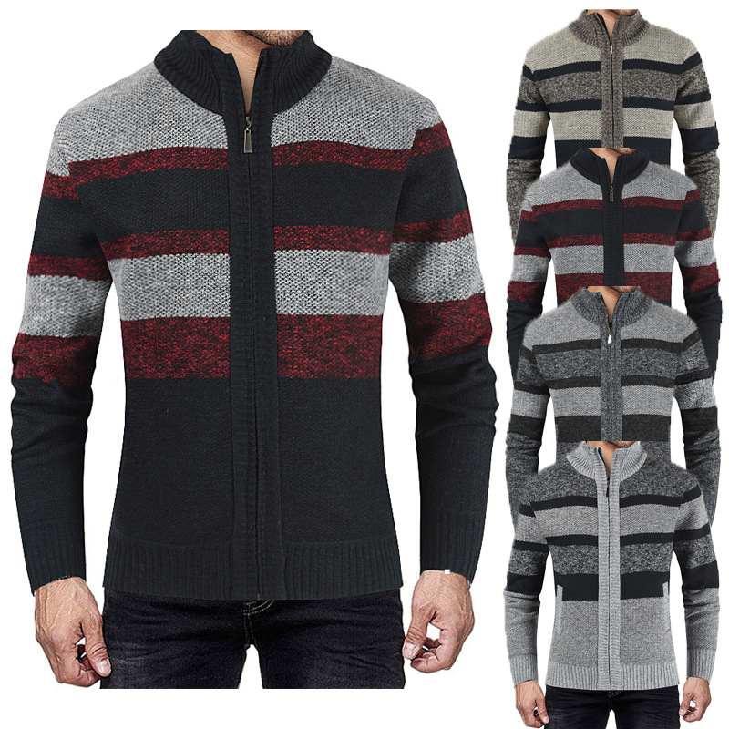 Knitted men's jacket