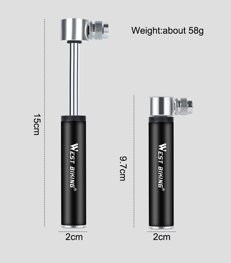 Aluminum bicycle pump