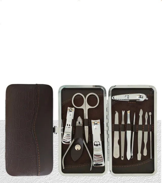 Stainless steel nail scissors 12 piece set Stone Pattern - Shop at LoveMi