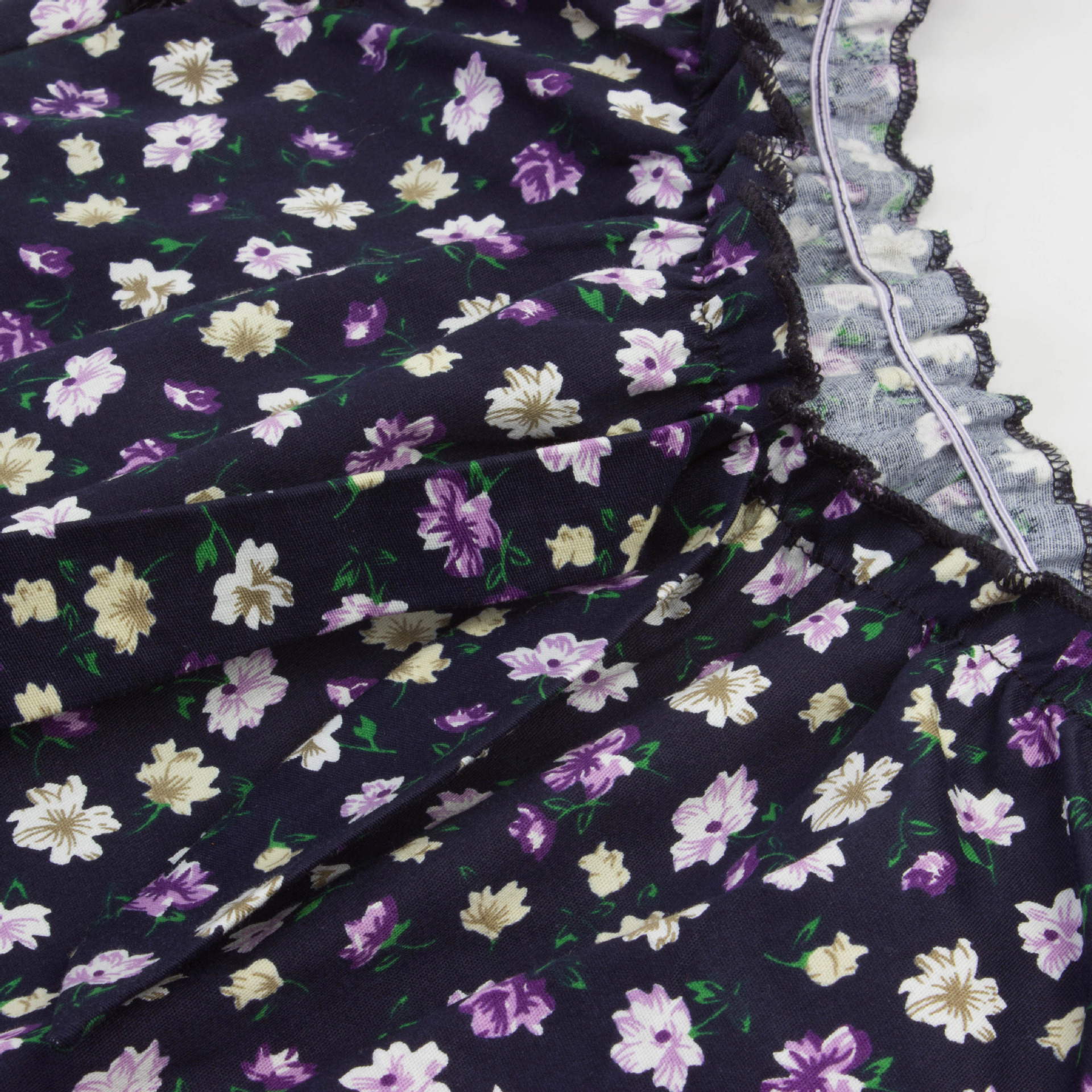 Navel print short-sleeved slim T-shirt