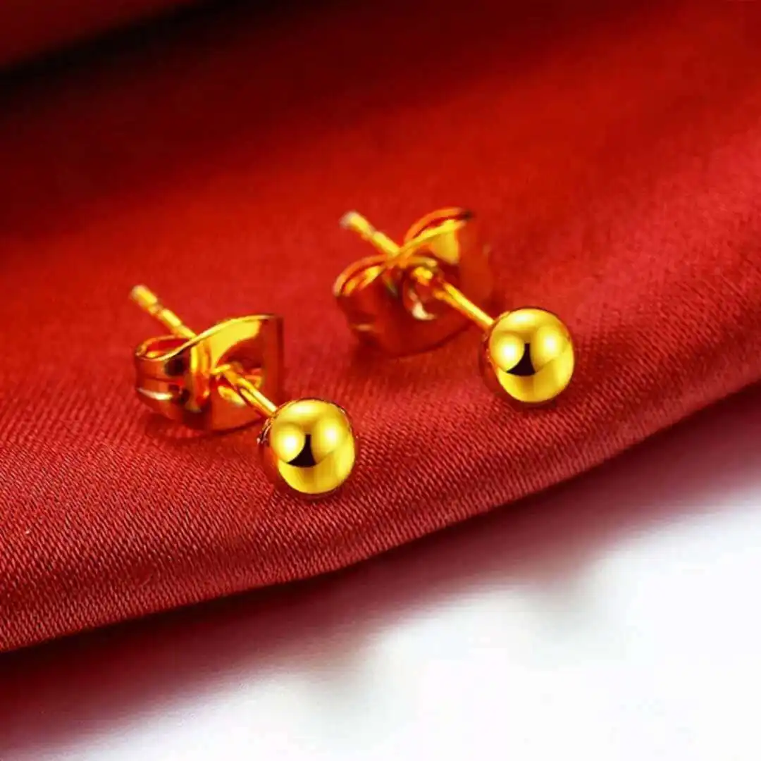 24K Gold Plated Earrings Euro Jewelry