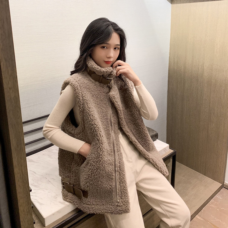 Lamb Wool Sleeveless Waistcoat Waistcoat