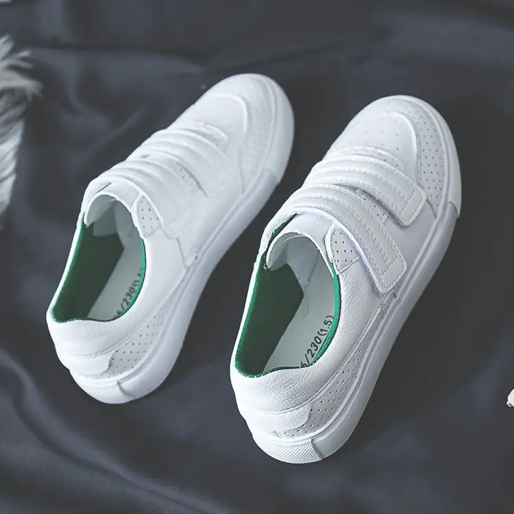Summer Velcro White Shoes