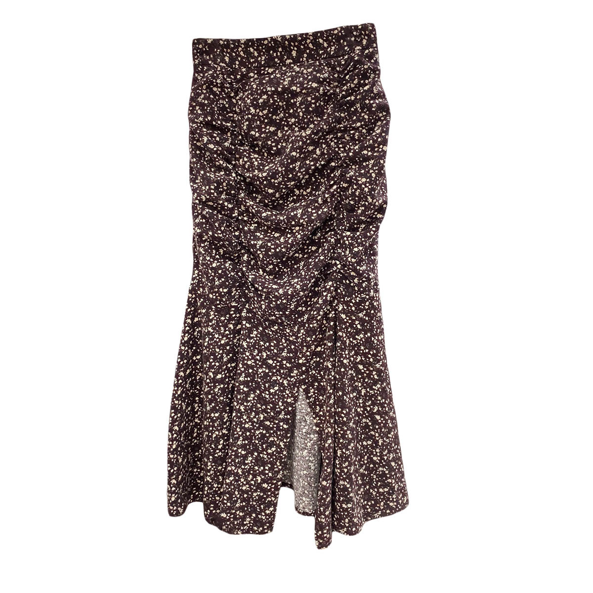 Slit floral skirt Brown - Shop at LoveMi