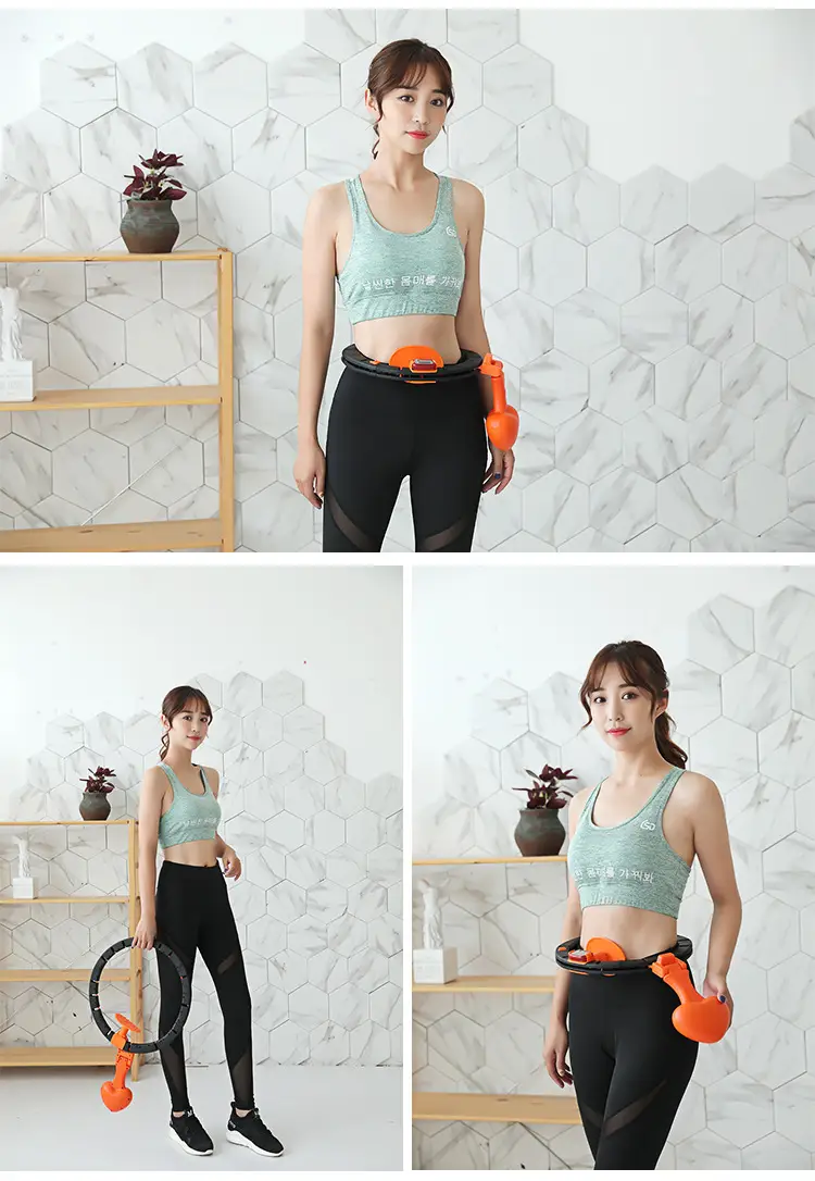 Smart Hoop Fitness Auto-counting Detachable Weight