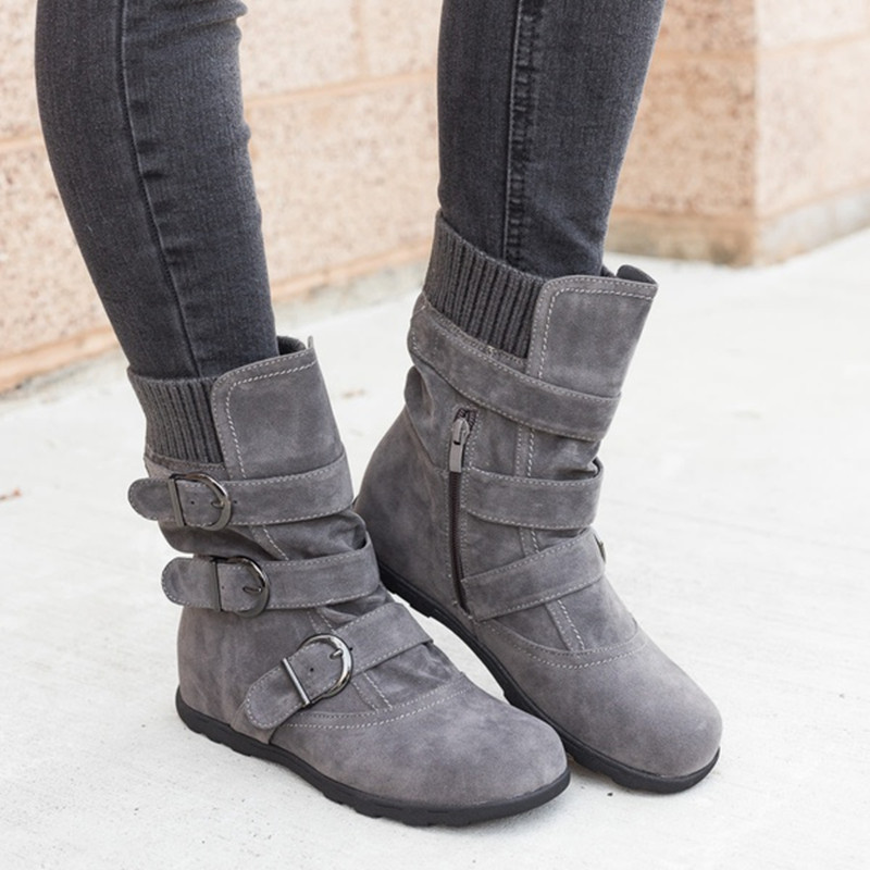Oversized frosted cotton boots