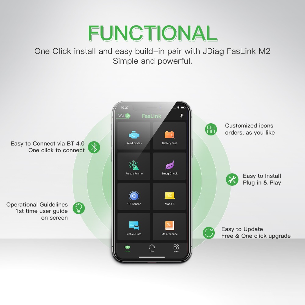 OBDII Code Reader Automotive Diagnostic Scanner — foto 15