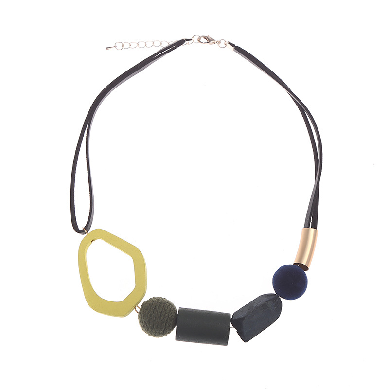 Irregular necklace resin
