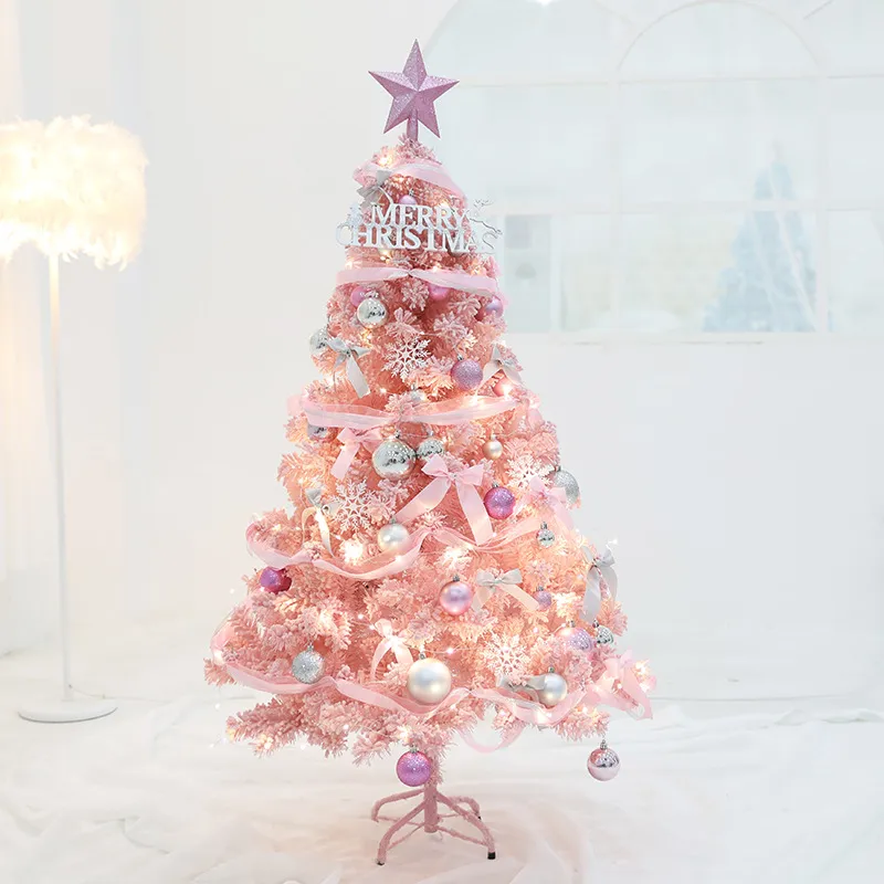 Pink Christmas Tree Decoration Ornaments Christmas Decorations For Home Xmas Happy New Year – image 2