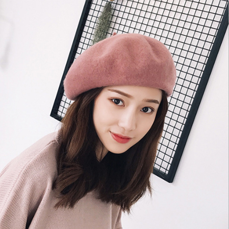 Autumn and winter new wool beret