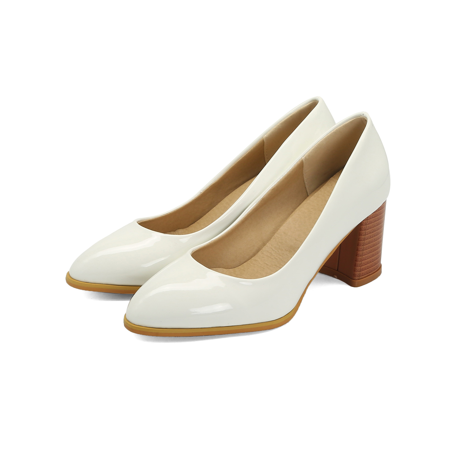 High-heeled thick with shallow mouth