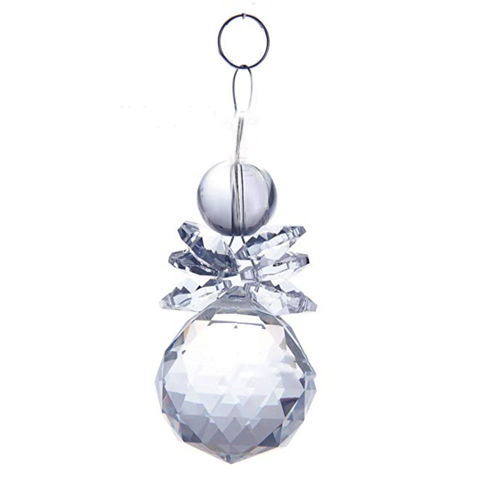 Crystal Lamp Pendant Spherical 30mm Crystal Ball White - Shop at LoveMi