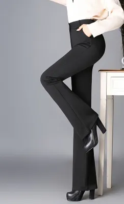 Female OL Style High Waist Stretch Suit Black - Shop at LoveMi