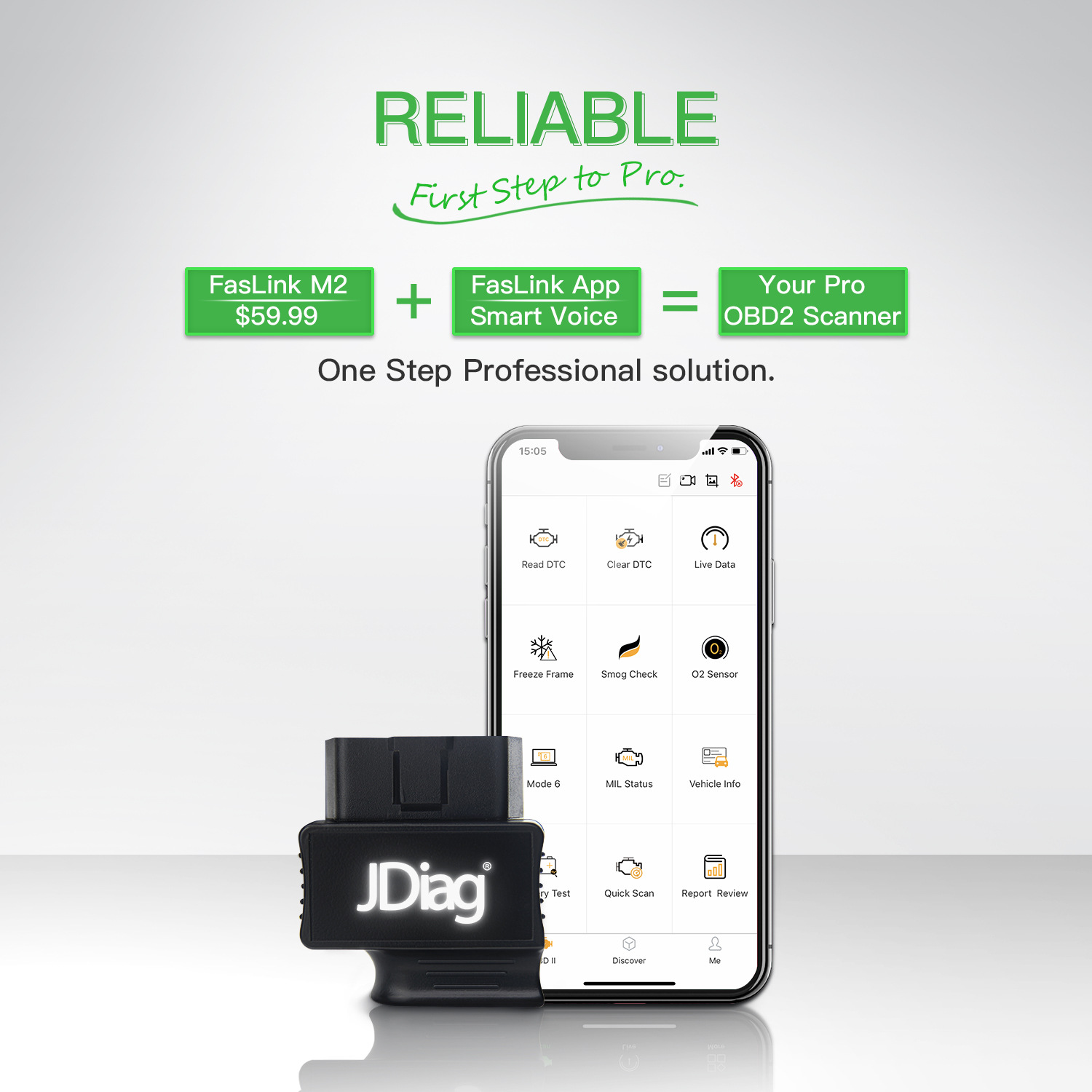 OBDII Code Reader Automotive Diagnostic Scanner — foto 2