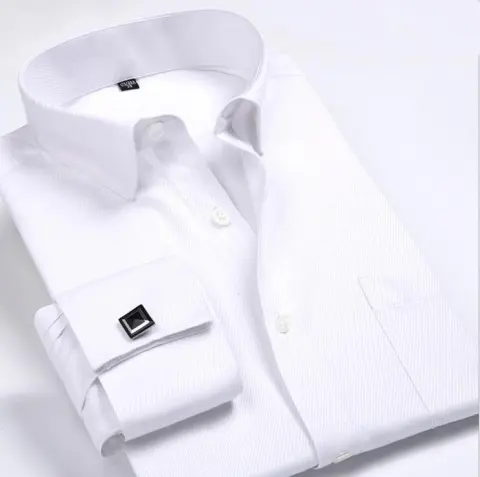 Men's Cufflink Shirt Business