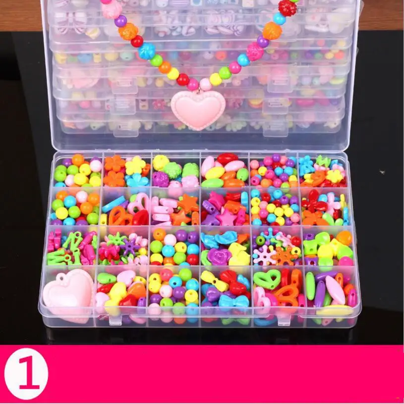 24 grid diy children's beaded toys