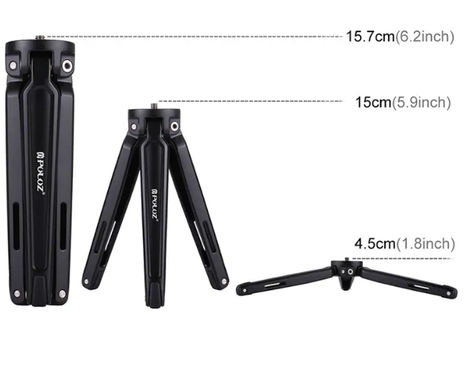 Compatible with Apple, Mobile phone metal mini tripod Desktop tripod – image 2