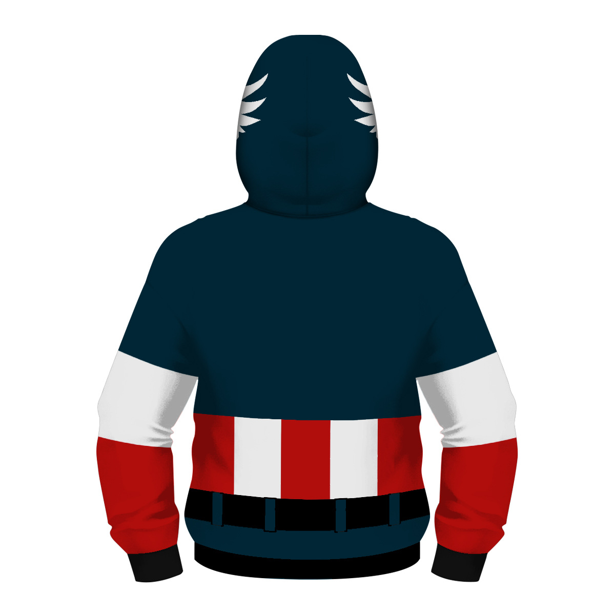 Zip Long Sleeve Hooded Sweatshirt