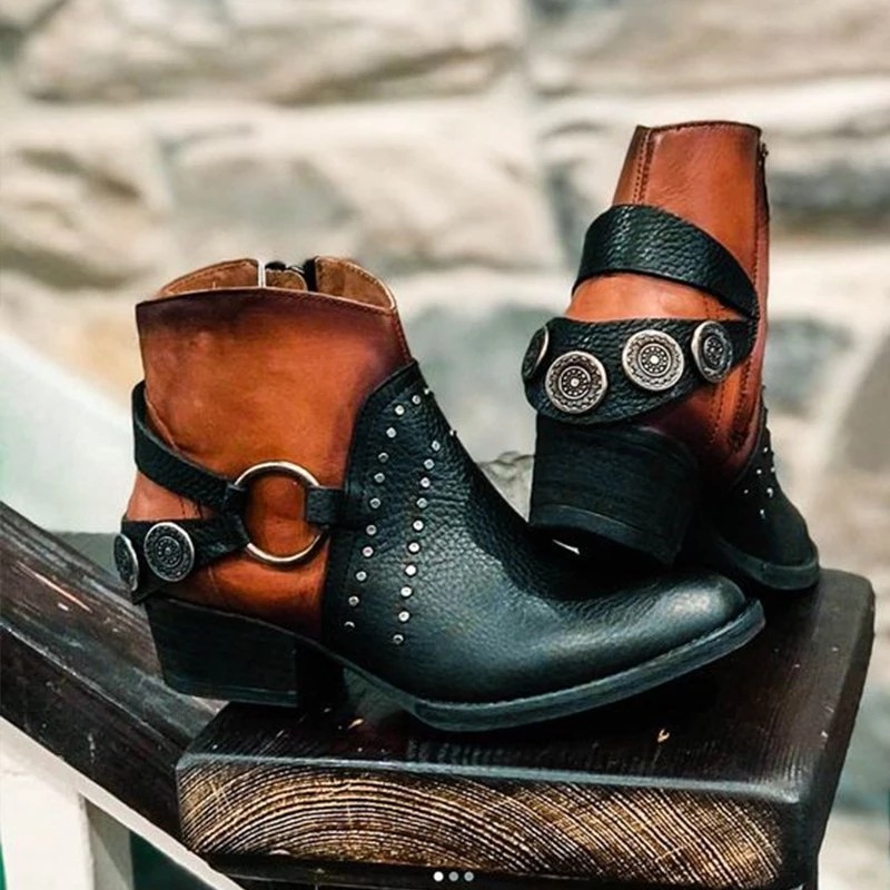  Juti spot autumn and winter leather boots