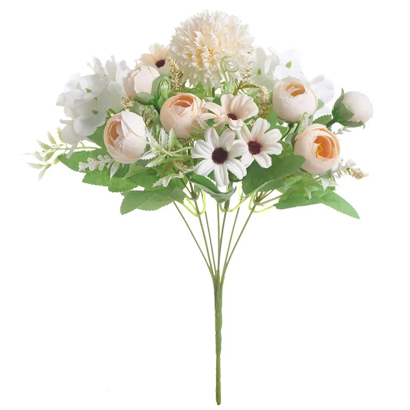 High-end simulation colorful tea buds - Champagne White