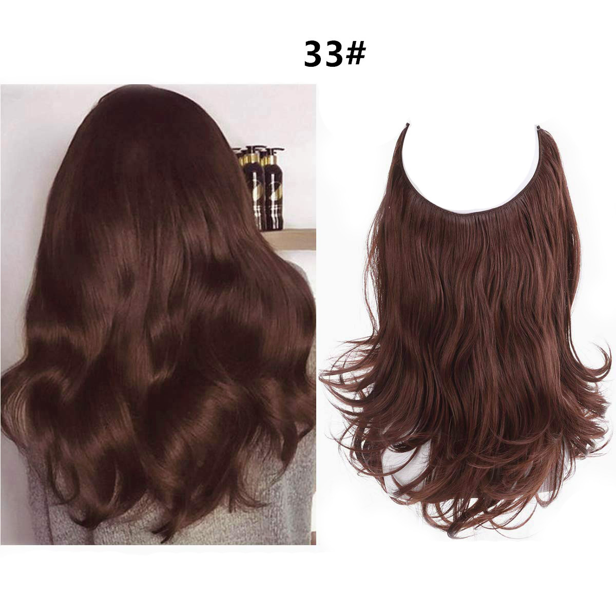 Female fish line wavy short curly hair wig 40/45cm 33Style - Shop at LoveMi