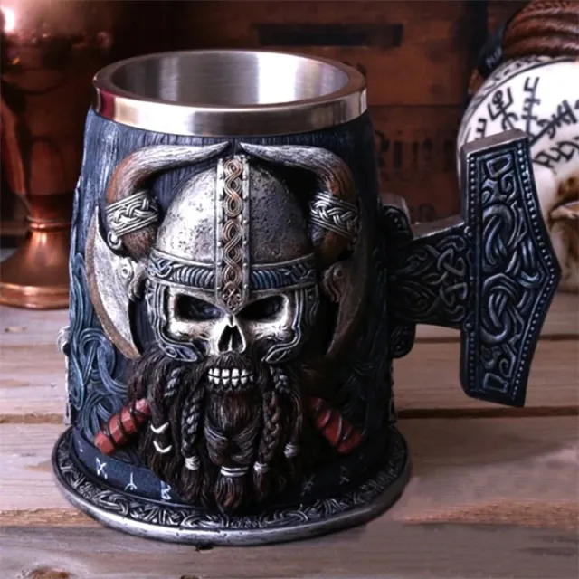 Viking Pirate Beer Mug Black - Shop at LoveMi
