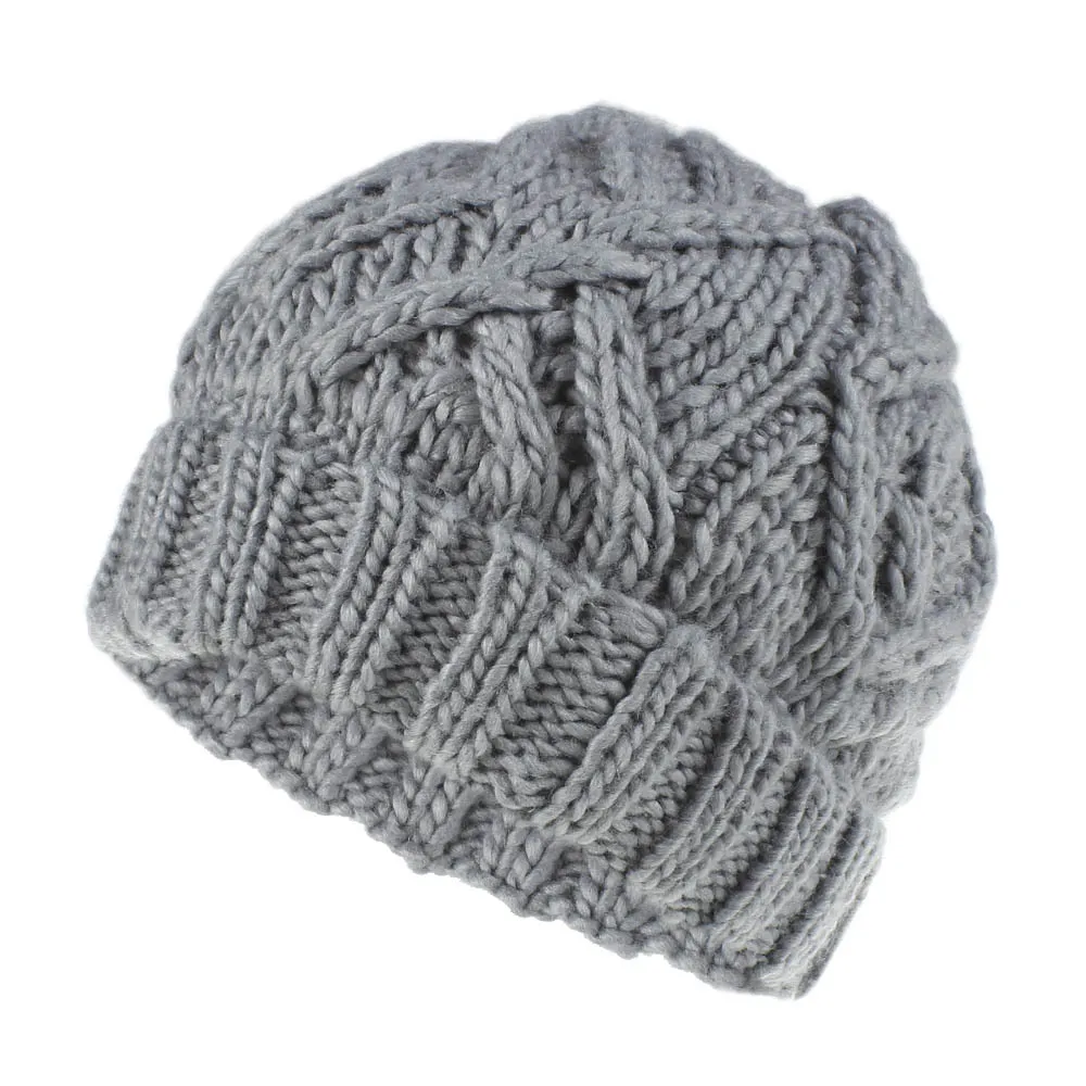 Woollen knitted hat - Grey