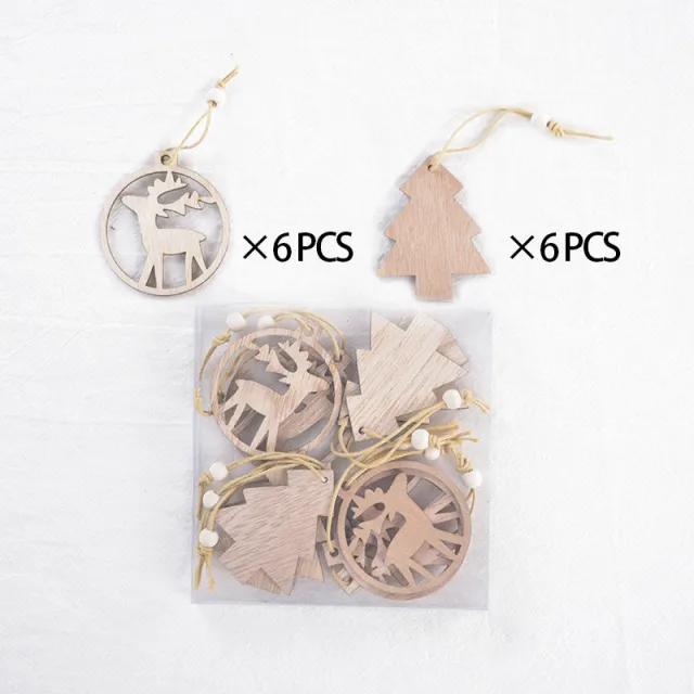 Christmas carving hollow Pendant Deer And Tree - Shop at LoveMi