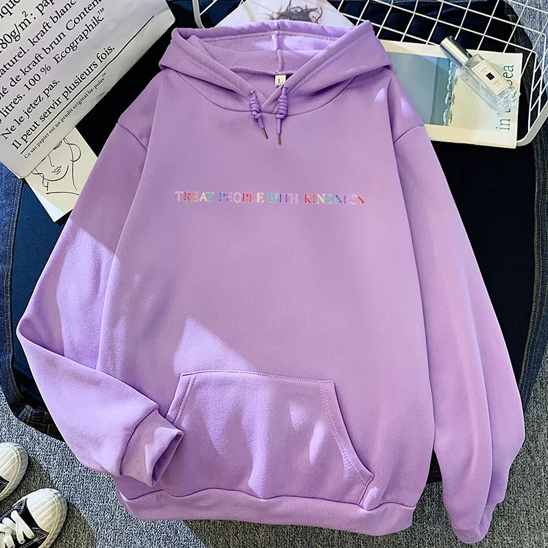 Colorful printed Hoodie - Purple