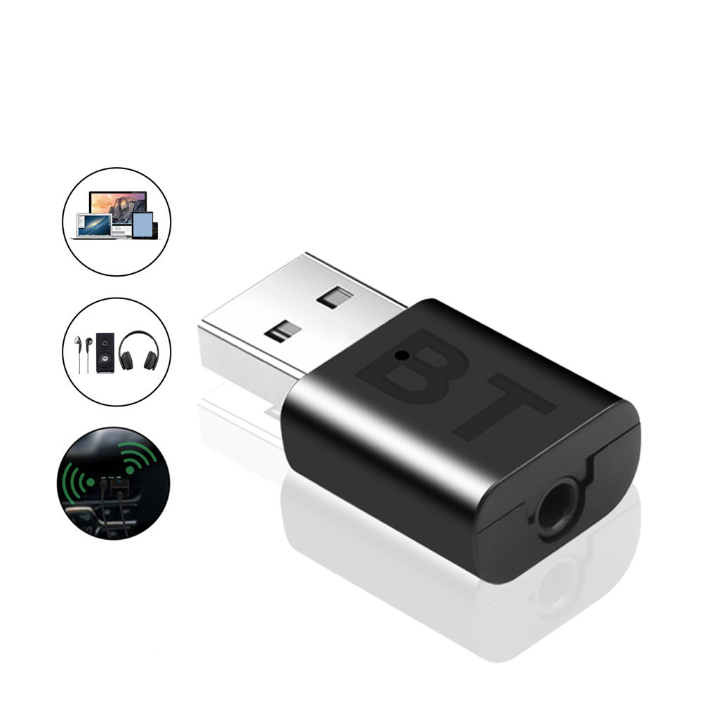Bluetooth 5.0 Audio Receiver Transmitter Two-In-One Bluetooth Adapter Car Speaker Computer TV Transmitter - Image 3
