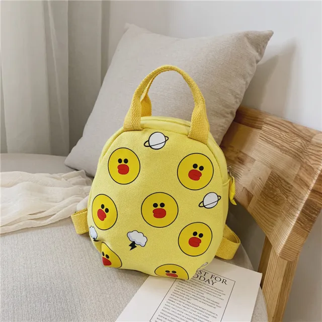 Children's mini canvas backpack Yellow - Shop at LoveMi